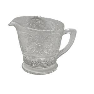 Duncan Miller Clear Mini Sandwich Pattern Glass Pedestal Creamer Replacement